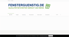 Desktop Screenshot of fensterguenstig.de
