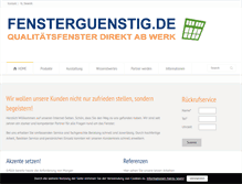 Tablet Screenshot of fensterguenstig.de